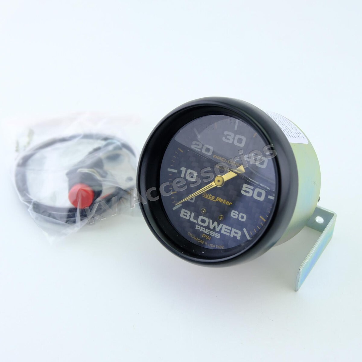 Autometer ปรับ 5 สี หน้าเคปล่า ขอบดำ