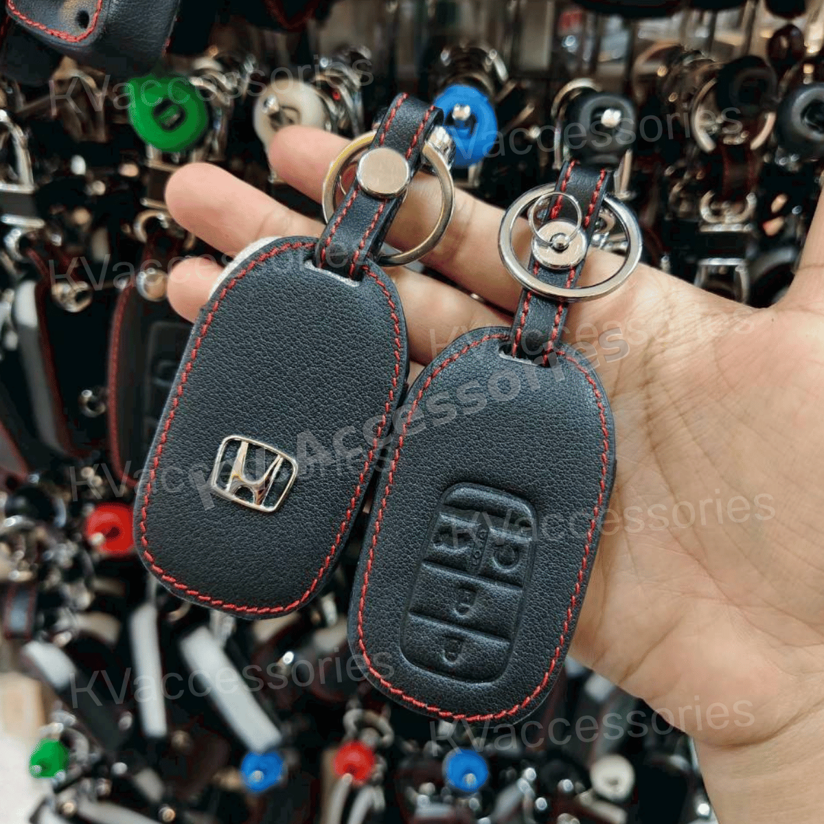 ซองหนังดำด้ายแดง สำหรับ HONDA Civic Fe 2021-2022