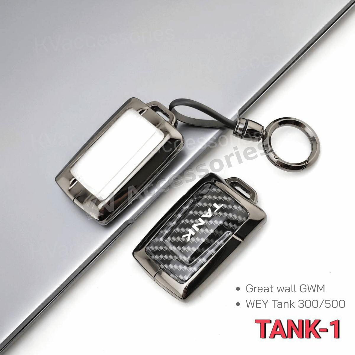 เคสกุญแจโลหะลายเคฟล่า สำหรับรุ่น  Great wall GWM  WEY Tank 300/500