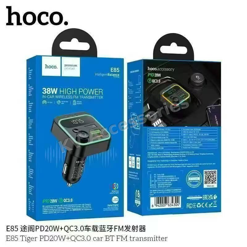 ที่ชาร์จในรถ + บลูทูธ FM hoco E85