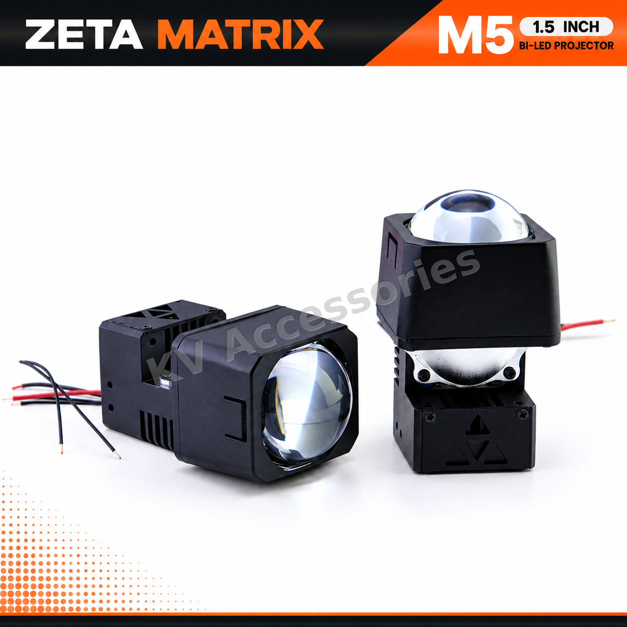 โปรเจคเตอร์ Bi-LED ZETA Matrix M5 1.5 นิ้ว