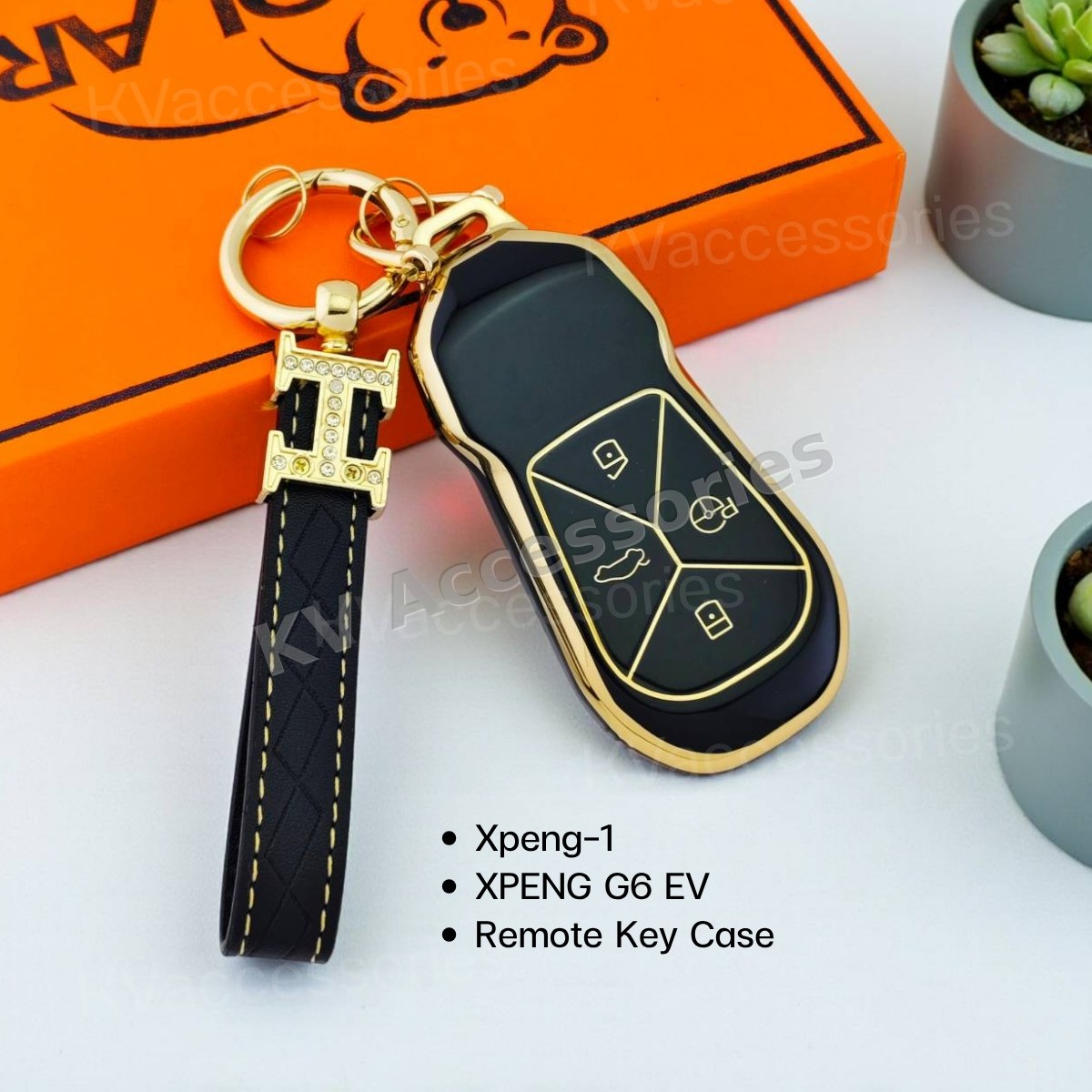 TPU เคสกุญแจรถยนต์ สำหรับรุ่น XPENG G6 EV  Remote Key Case