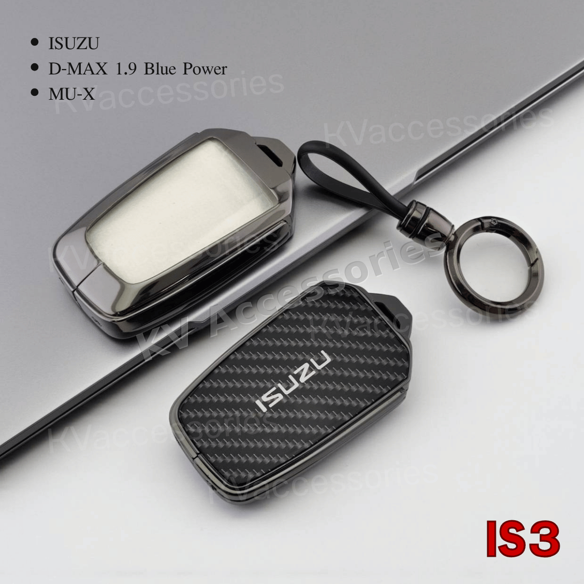 เคสกุญแจโลหะลายเคฟล่า สำหรับรุ่น ISUZU  D-MAX 1.9 Blue Power MU-X