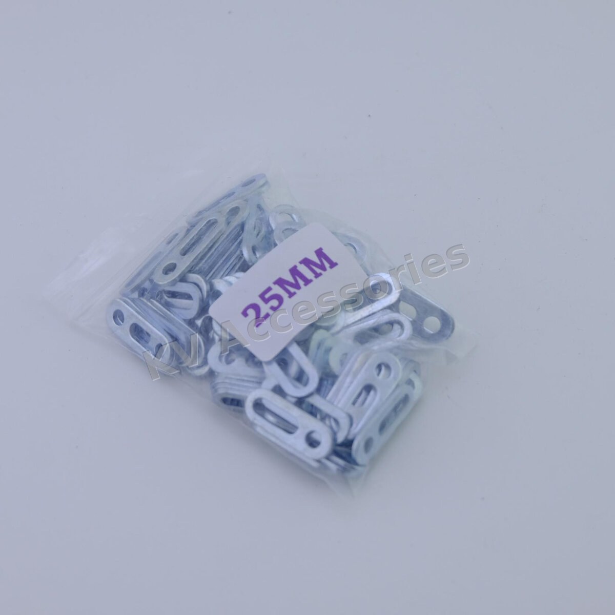 แผ่นเหล็ก รูอเนกประสงค์ 25MM (100ตัว/ห่อ)