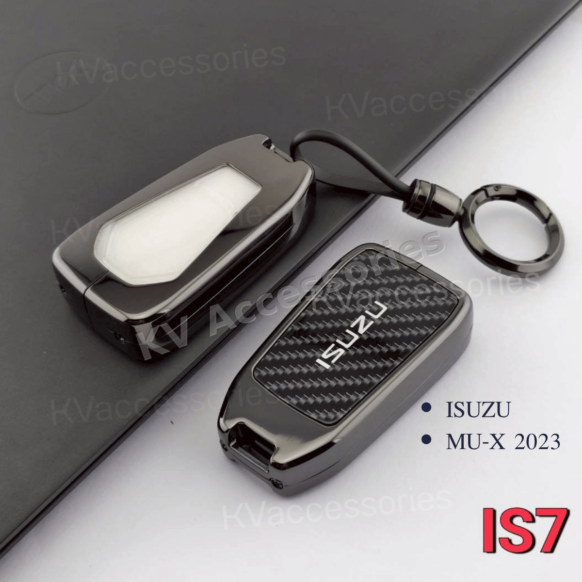 เคสกุญแจโลหะลายเคฟล่า สำหรับรุ่น ISUZU MU X 2023