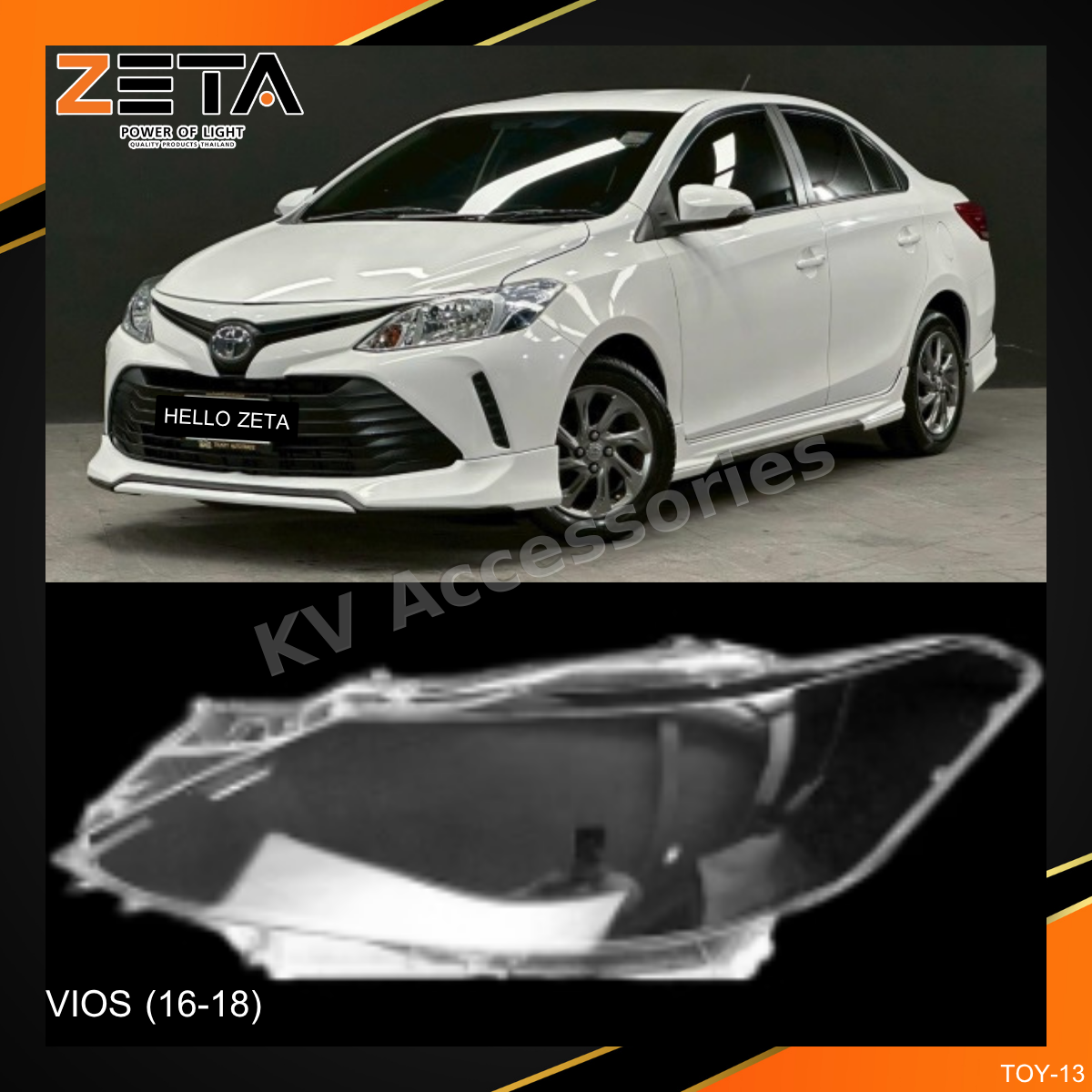 ฝาโคมไฟ Toyota VIOS (16-18)