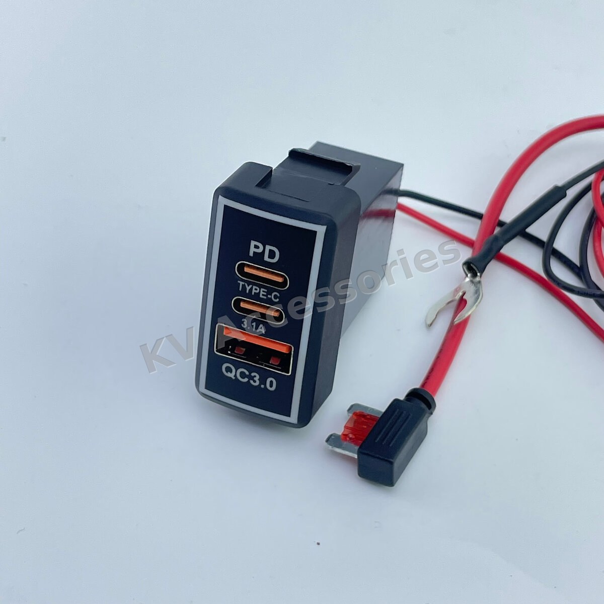 USB+PD ชาร์จ TOYOTA #1 Vigo,Fortuner,innova (05-14)