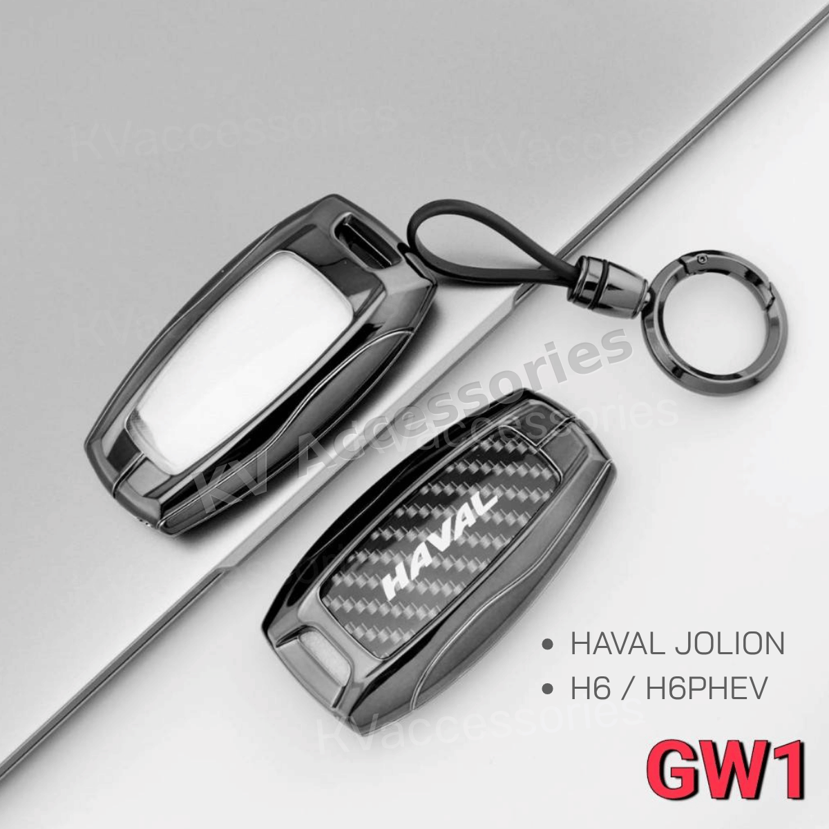 เคสกุญแจโลหะลายเคฟล่า สำหรับรุ่น HAVAL JOLION H6 / H6PHEV