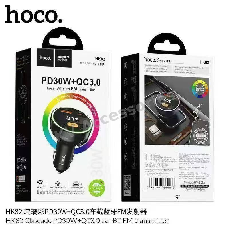 ที่ชาร์จในรถ + บลูทูธ FM hoco HK82