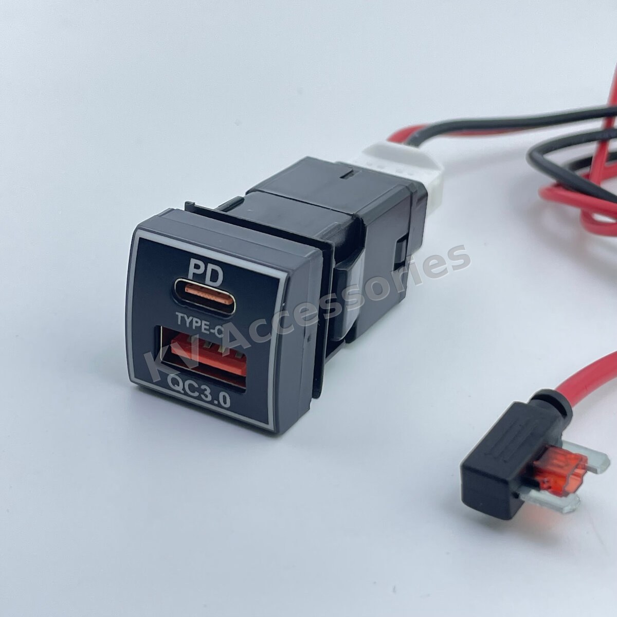 USB+PD ชาร์จ TOYOTA #3 yaris(20-25) altis,camry(18-25) comuter,majesty(19-25) alphard(24-25 hilux champ(24-25)"