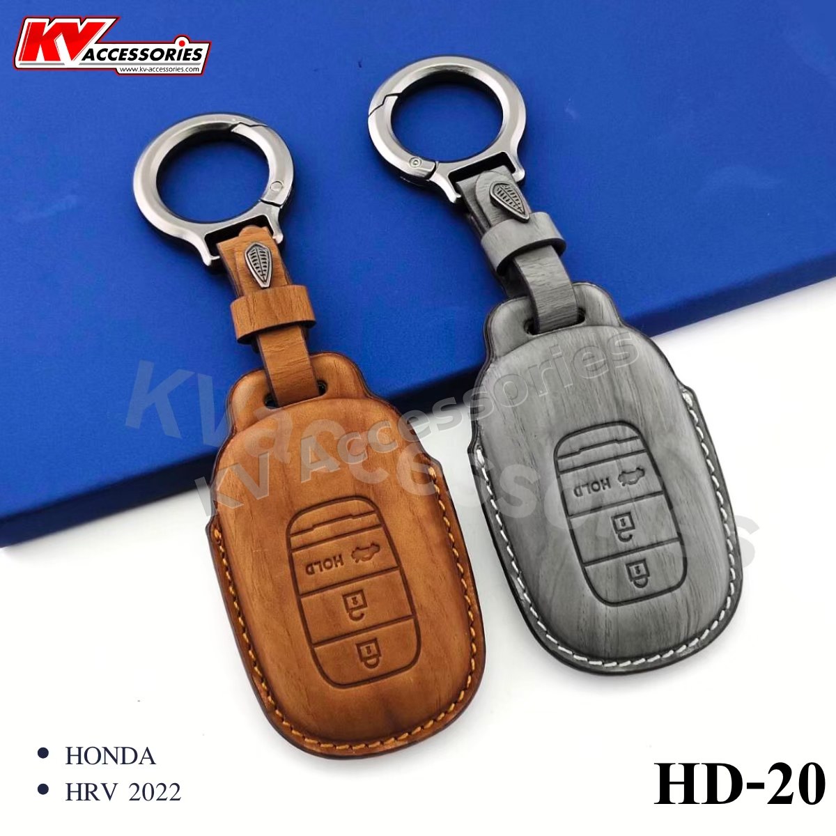 ซองหนังกุญแจลายไม้ สำหรับรุ่น HONDA HRV 2022