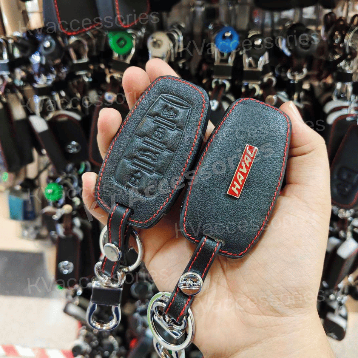 ซองหนังดำด้ายแดง สำหรับ HAVAL JOLION H6 / H6PHEV