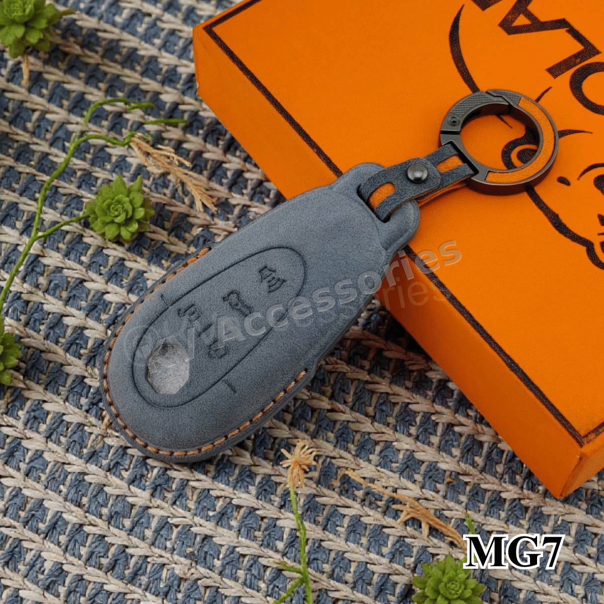 Alcantara ซองหนังกุญแจรถยนต์ สำหรับรุ่น MG7