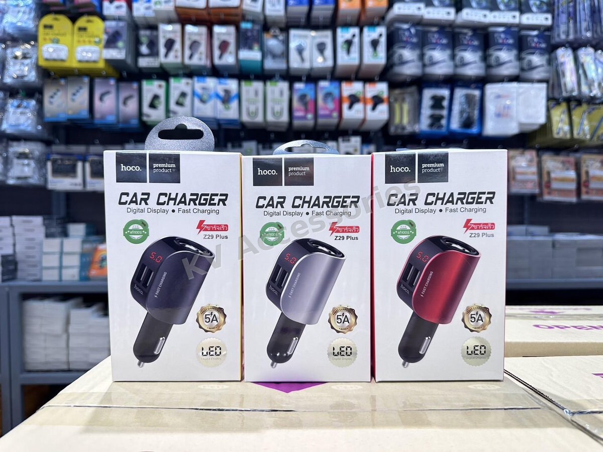 ช่องเพิ่มที่จุดบุหรี่ + USB Z29 Plus