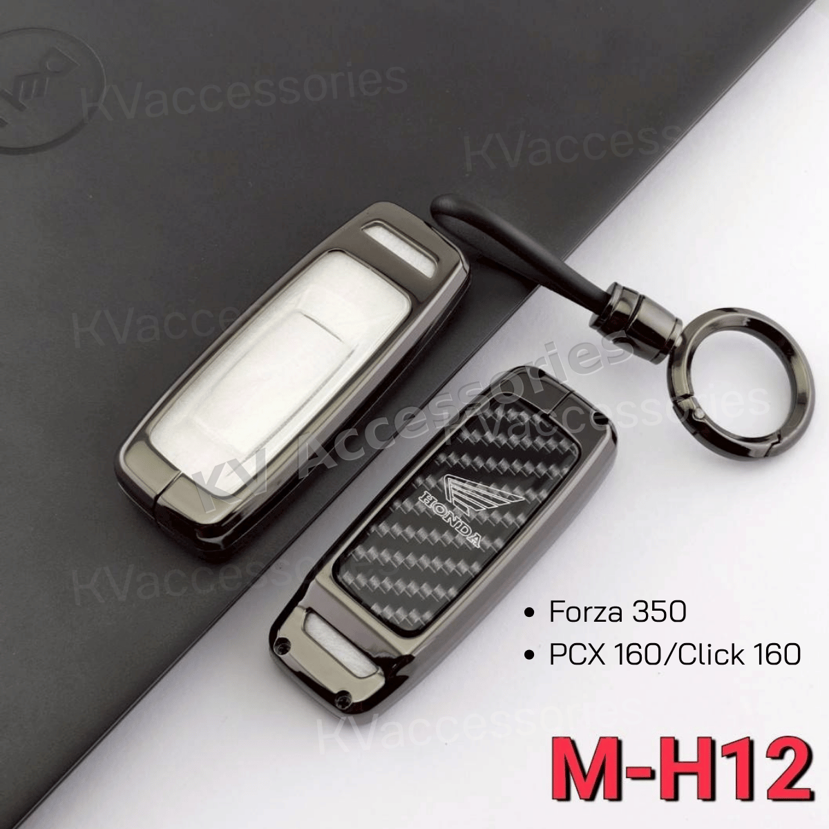 เคสกุญแจโลหะลายเคฟล่า สำหรับรุ่น Forza 350/PCX 160/Click 160