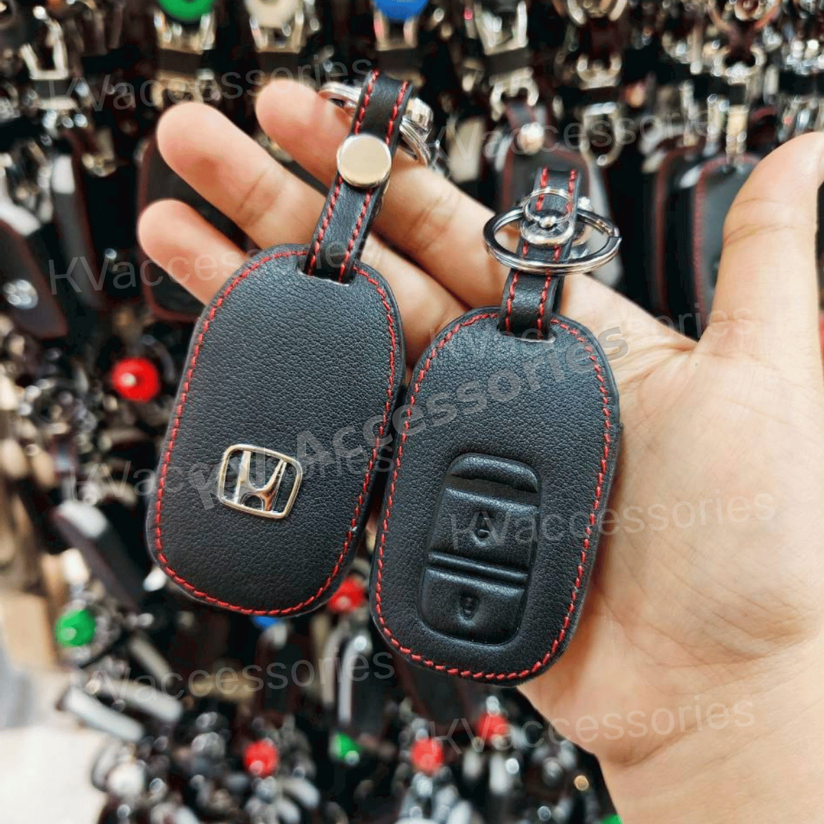 ซองหนังดำด้ายแดง สำหรับ HONDA  City 2021-2022  Hrv 2022