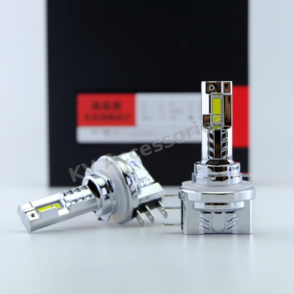 หลอดไฟ LED Initial D H15 1:1 ไฟสูง + DRL