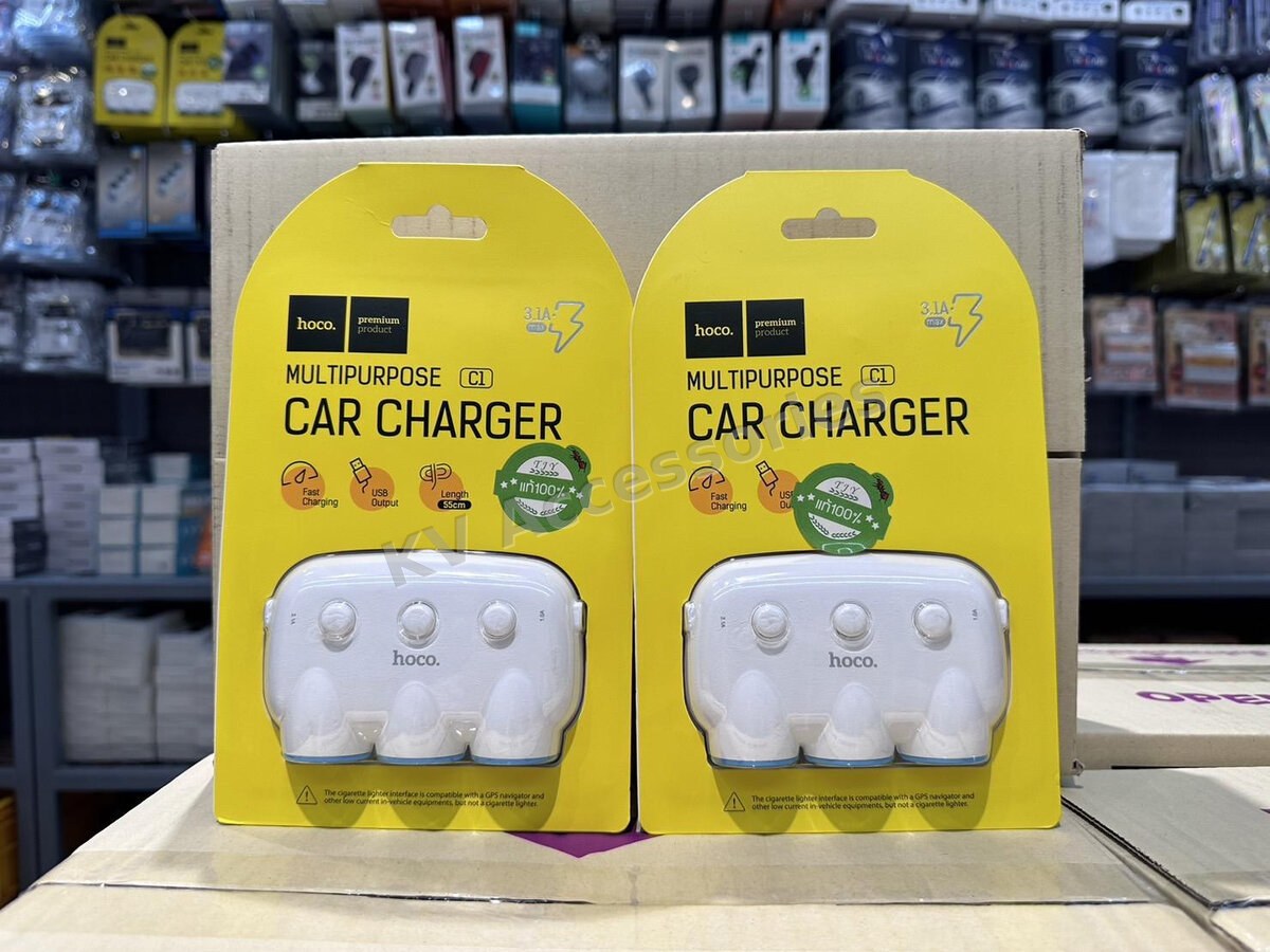 ช่องเพิ่มที่จุดบุหรี่ + USB C1