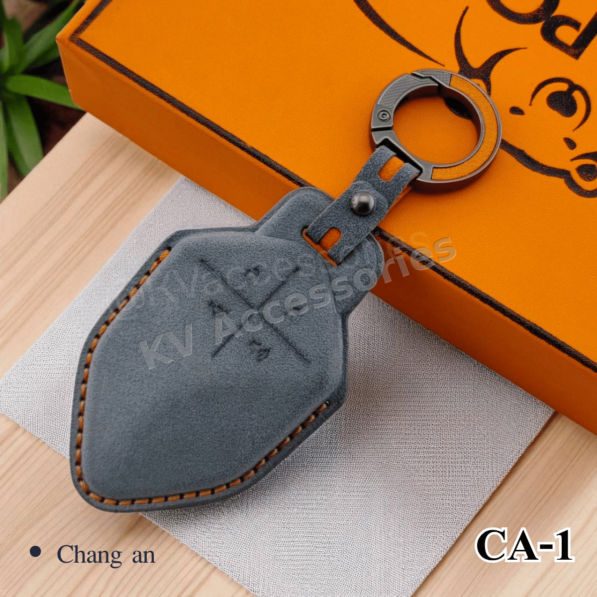 Alcantara ซองหนังกุญแจรถยนต์ สำหรับรุ่น CHANGAN DEEPAL S7/SL03