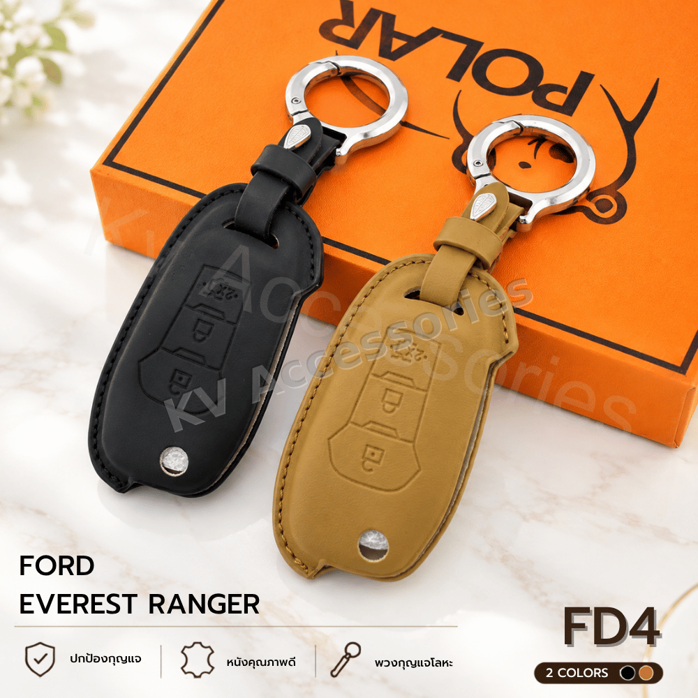 Nappa ซองหนังกุญรถ สำหรับรุ่น Ford Everest  Ranger 3ปุ่ม