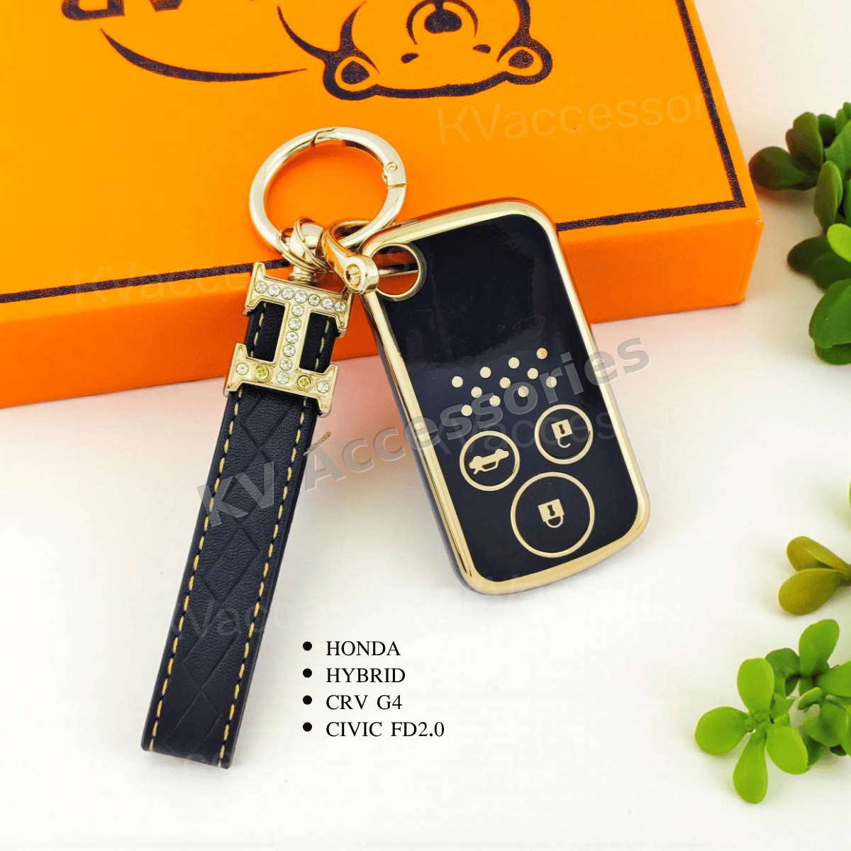 TPU เคสกุญแจรถยนต์ สำหรับรุ่น HONDA HYBRID  CRV G4 CIVIC FD2.0